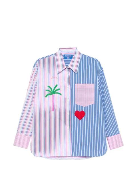 striped embroidered shirt by SUSANNA BLU