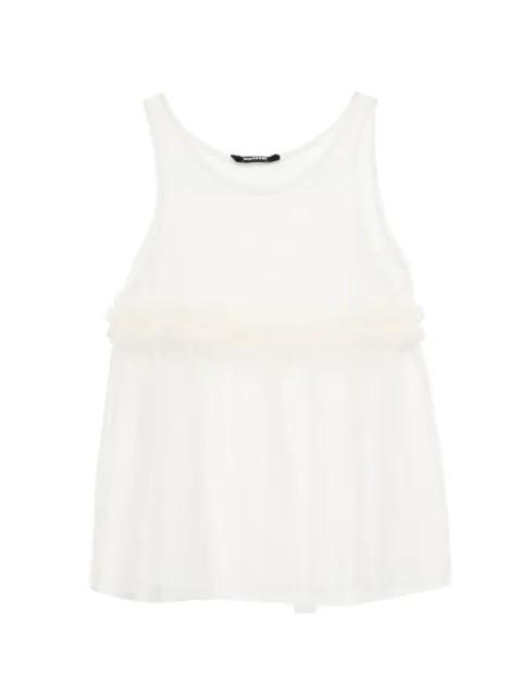 ruffled sleeveless top by SUSANNE BOMMER