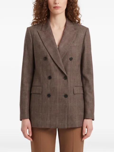 double-breasted Prince of Wales check jacket by SUTTON NEW YORK