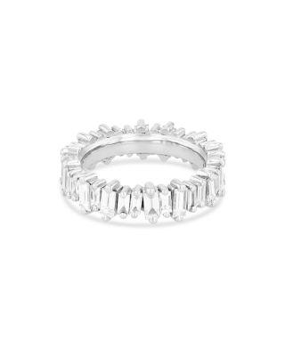 18K White Gold Fireworks Diamond Baguette Eternity Band by SUZANNE KALAN