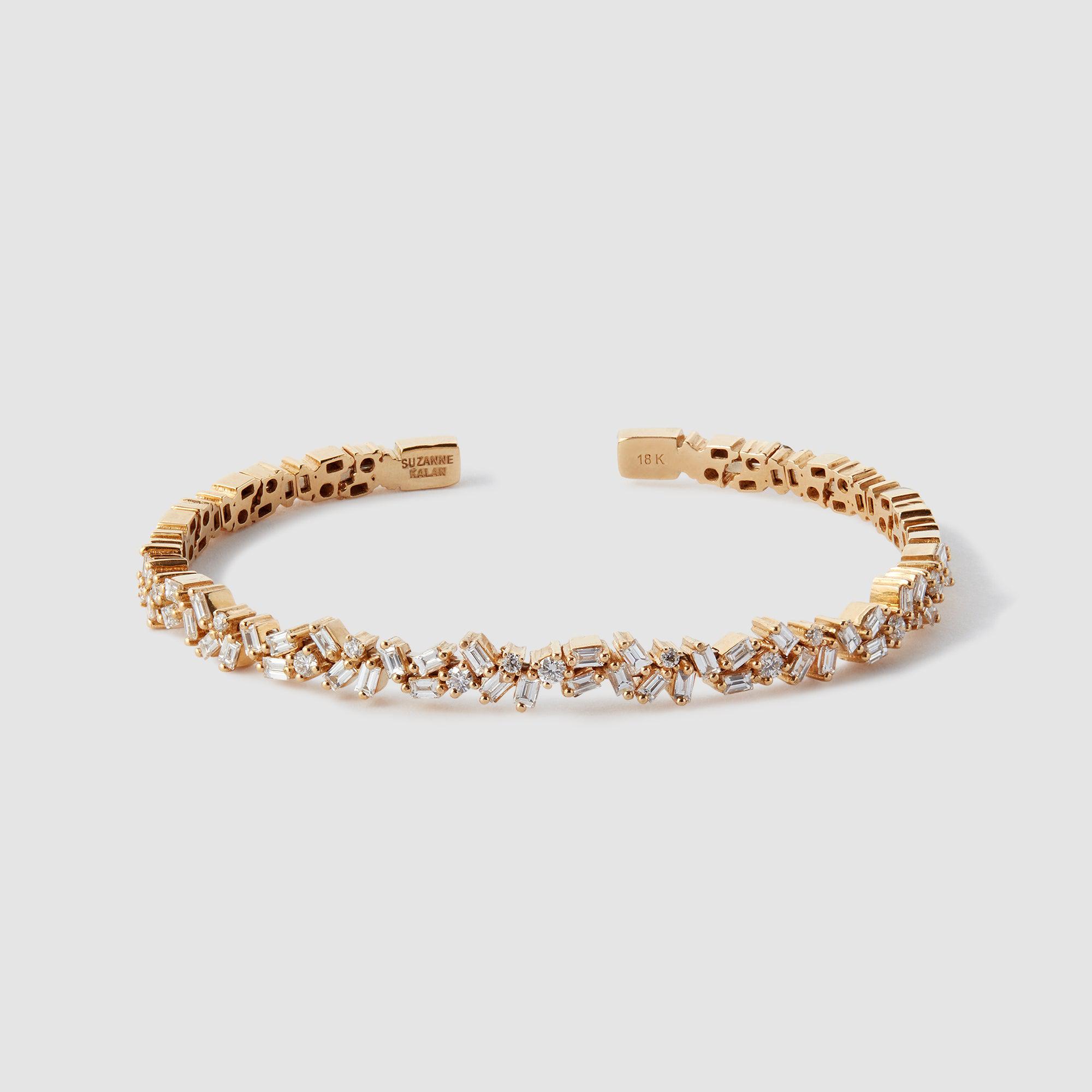 SUZANNE KALAN - Firework Flexible Bangle - (Yellow Gold) by SUZANNE KALAN