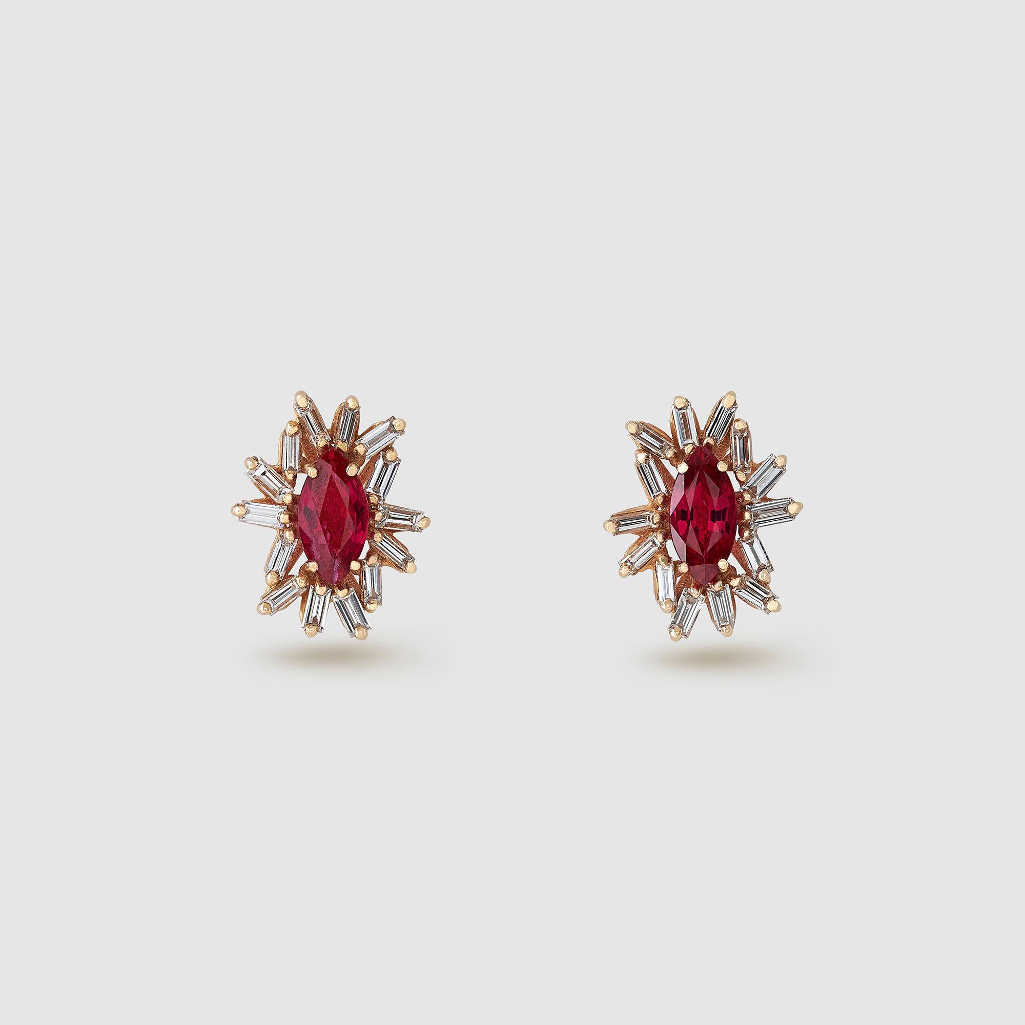 SUZANNE KALAN - One Of A Kind Post Earrings by SUZANNE KALAN