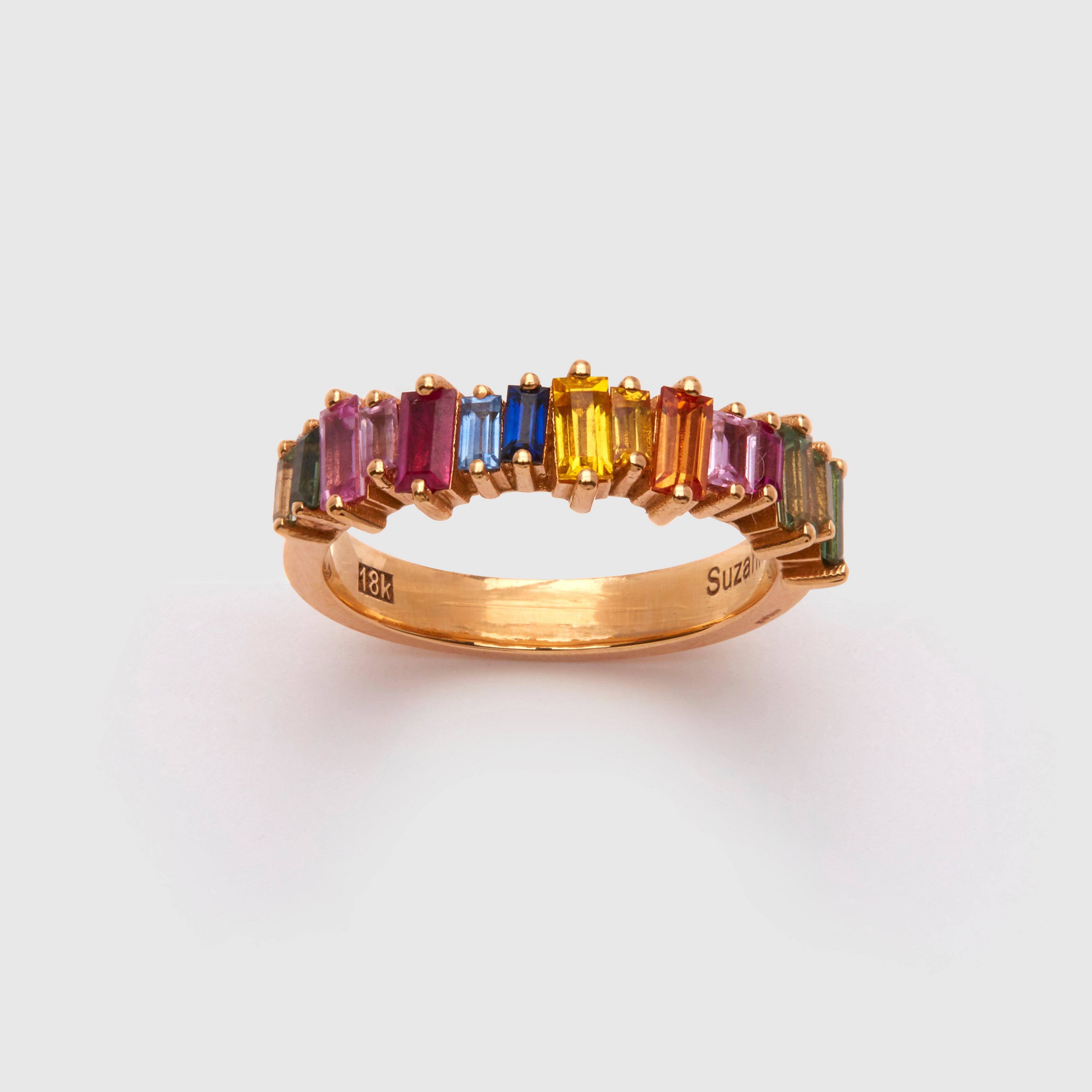 Suzanne Kalan - Rainbow Sapphire Halfway Band by SUZANNE KALAN
