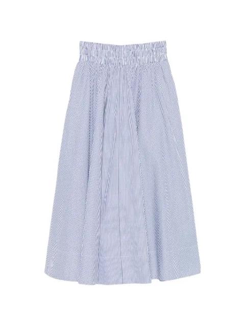 Kyria striped smocked midi skirt by SUZIE KONDI