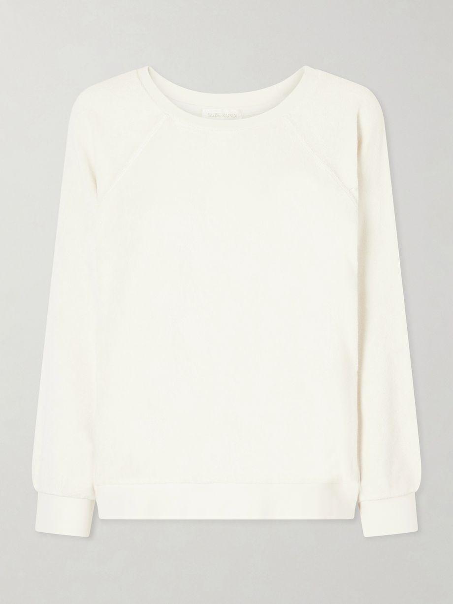 Samos cotton-blend terry sweatshirt by SUZIE KONDI