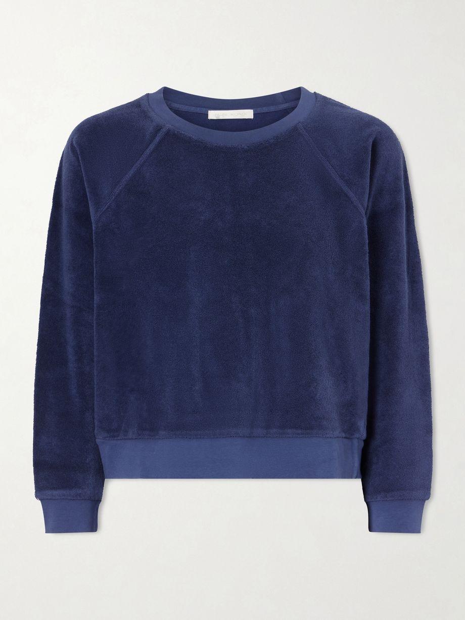 Tilos cotton-blend terry sweater by SUZIE KONDI