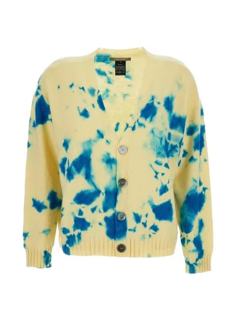button-fastening cardigan by SUZUSAN