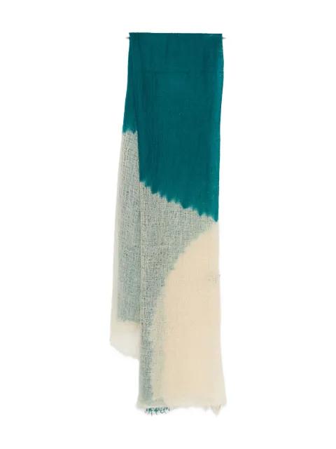 dip-dye scarf by SUZUSAN