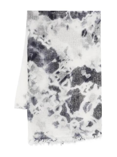 tie-dye fringed scarf by SUZUSAN