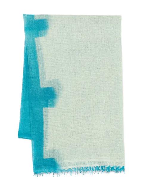 tie-dye fringed scarf by SUZUSAN