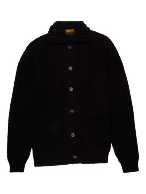 button shawl-collar cardigan by SVEVO