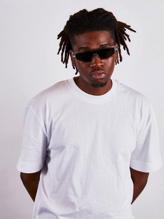 Clear Frame Oversized Racer Style Sunglasses by SVNX Clear Frame Oversized Racer Style Sunglasses by SVNX