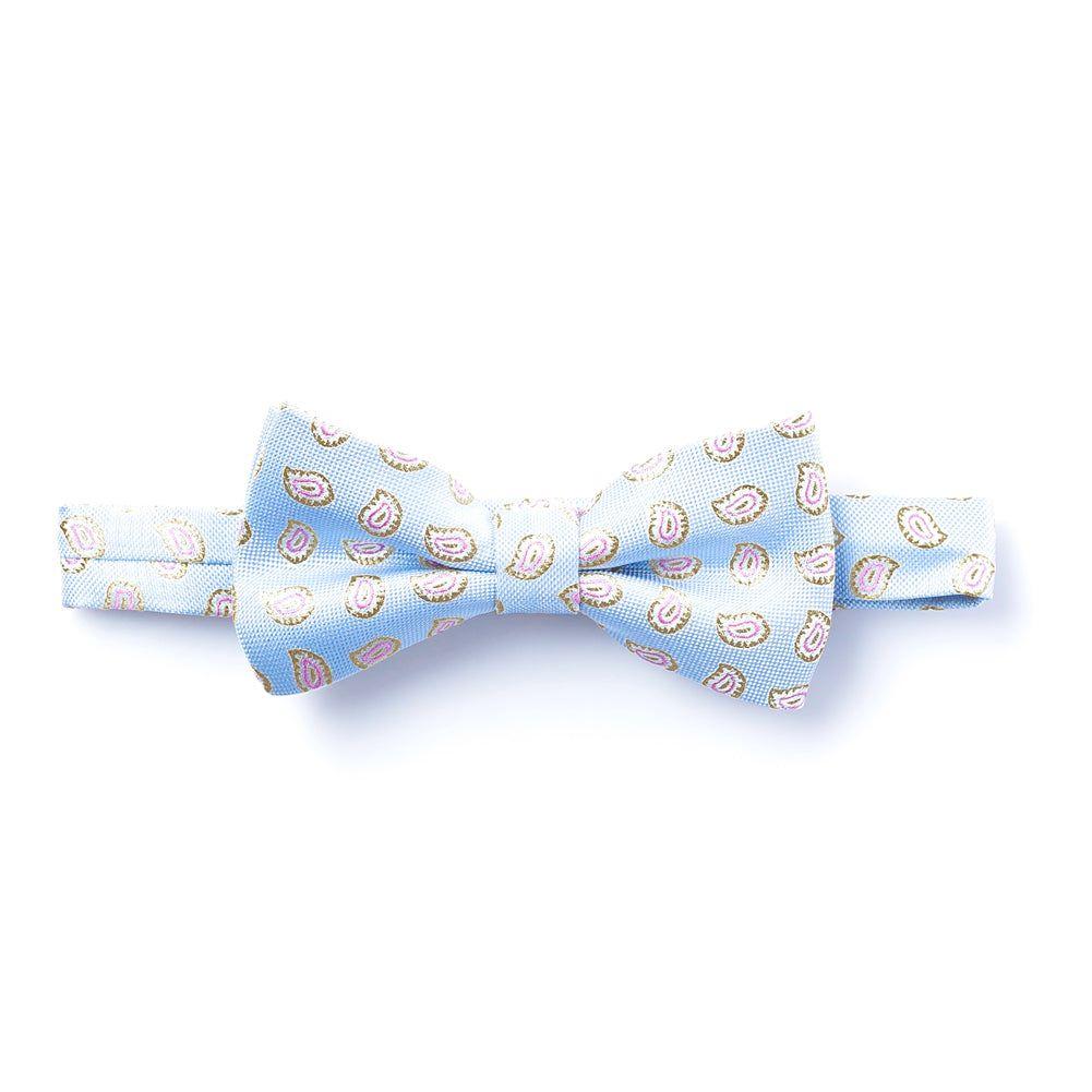 Light Blue Printed Bow Tie by SVNX