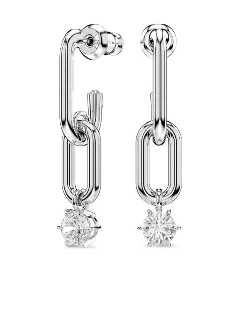 Constella chain-link crystal earrings by SWAROVSKI