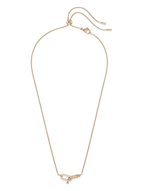Constella rose-gold pearl-drop necklace by SWAROVSKI