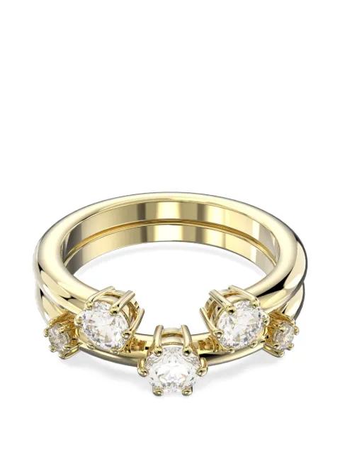 Constella zirconia-embellished rings (set of two) by SWAROVSKI