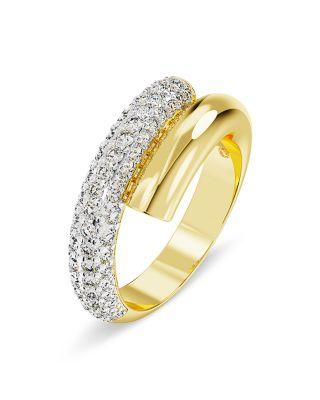Dextera Crystal Bypass Ring by SWAROVSKI