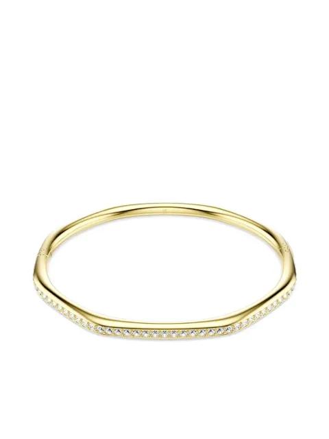 Dextera gold crystal-embellished bangle by SWAROVSKI