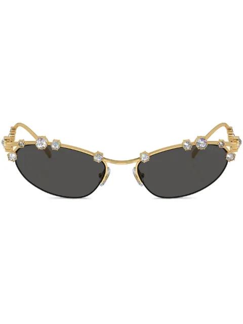 crystal-embellished cat-eye sunglasses by SWAROVSKI EYEWEAR