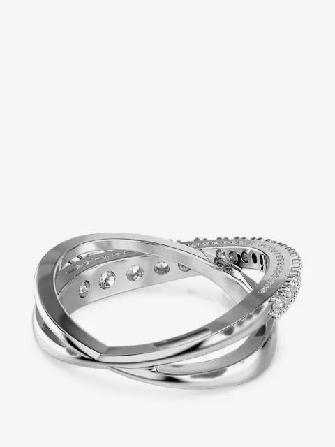 Hyperbola crystal-embellished crossover ring by SWAROVSKI