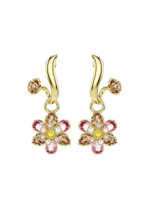 Idyllia flower-motif earrings (set of three) by SWAROVSKI