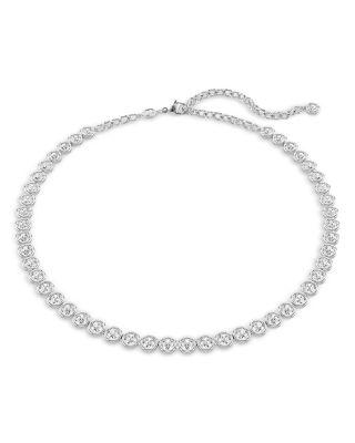 Imber Round Cut Tennis Necklace by SWAROVSKI