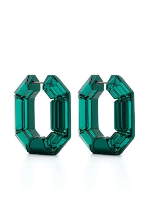 Lucent hoop earrings by SWAROVSKI