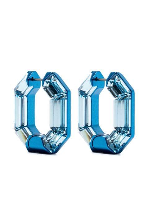Lucent hoop earrings by SWAROVSKI