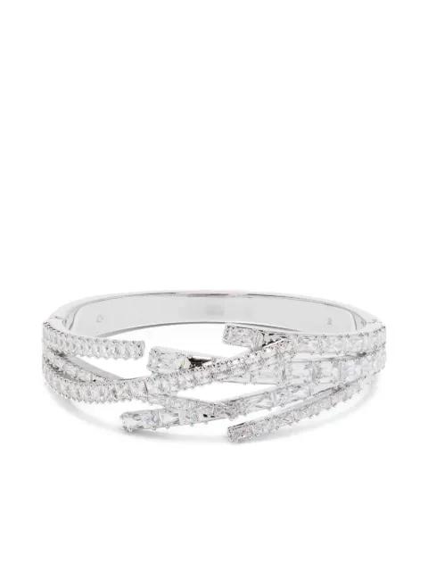 Matrix crystal-embellished rhodium-plated bracelet by SWAROVSKI