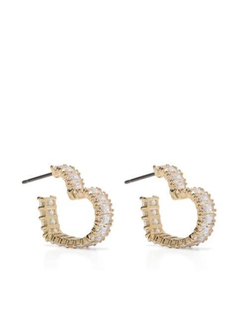 Matrix heart-shaped earrings by SWAROVSKI
