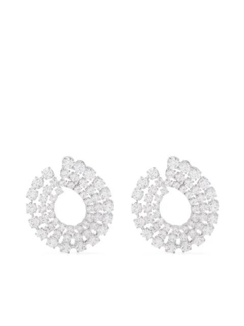 Matrix hoop earrings by SWAROVSKI