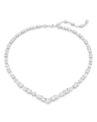 Mesmera Mixed Cut Crystal Necklace in Rhodium Plated by SWAROVSKI