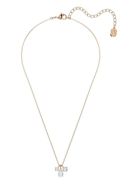 Mesmera rose-gold pear-drop necklace by SWAROVSKI