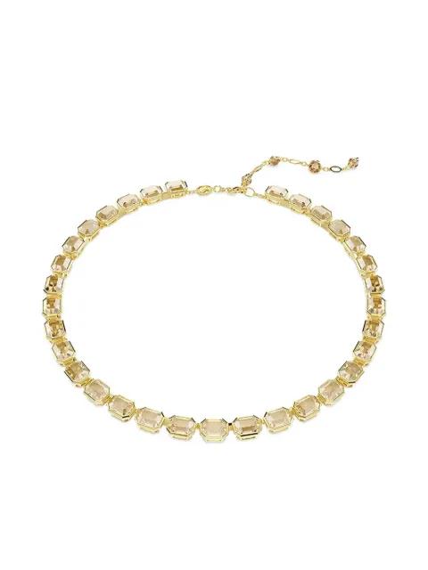 Millenia Tennis gold-tone emerald-cut necklace by SWAROVSKI