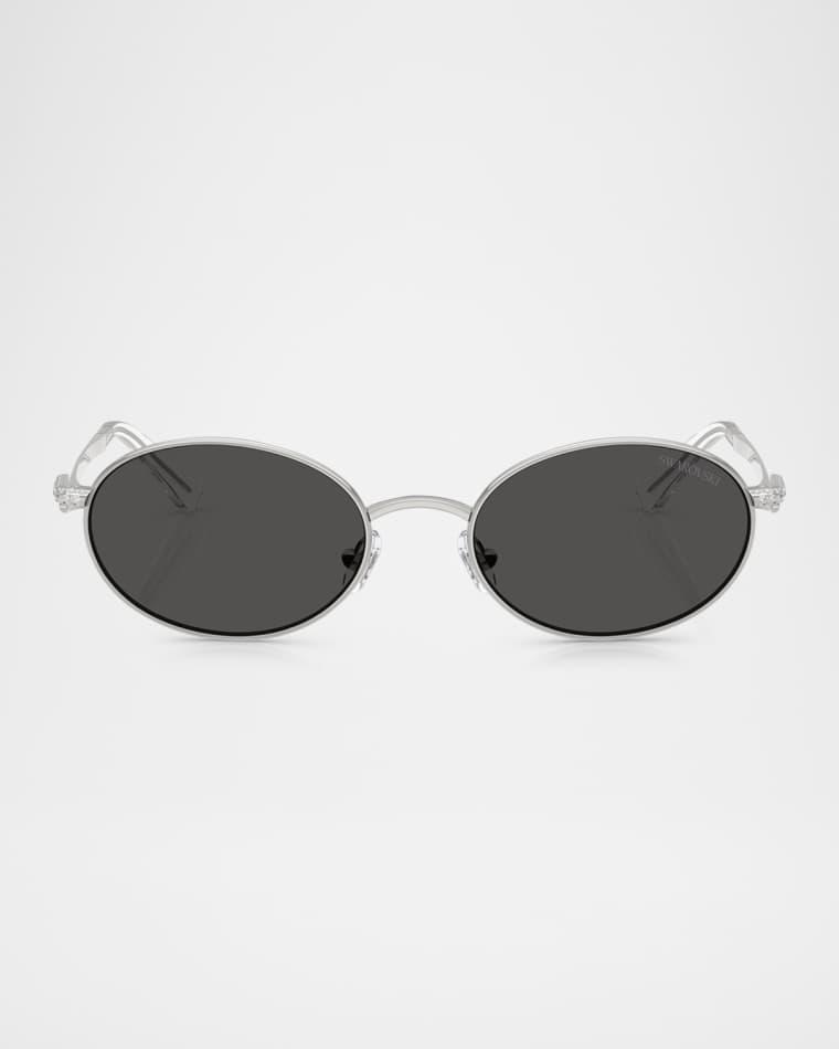 SK7033 Metal Oval Sunglasses by SWAROVSKI