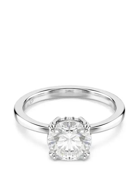 Stilla crystal-embellished prong-set ring by SWAROVSKI