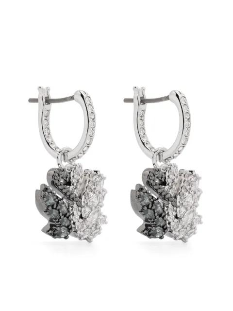 Swan drop earrings by SWAROVSKI