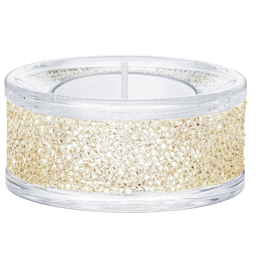 Swarovski Ladies Gold Tone Shimmer Tea Light Holder by SWAROVSKI