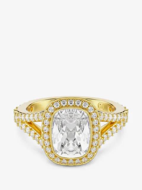 Una Angelic cushion-cut crystal-embellished ring by SWAROVSKI