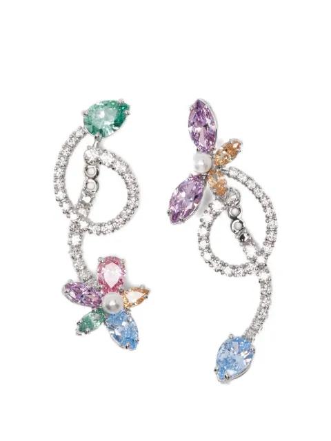 x Ariana Grande asymmetrical crystal earrings by SWAROVSKI