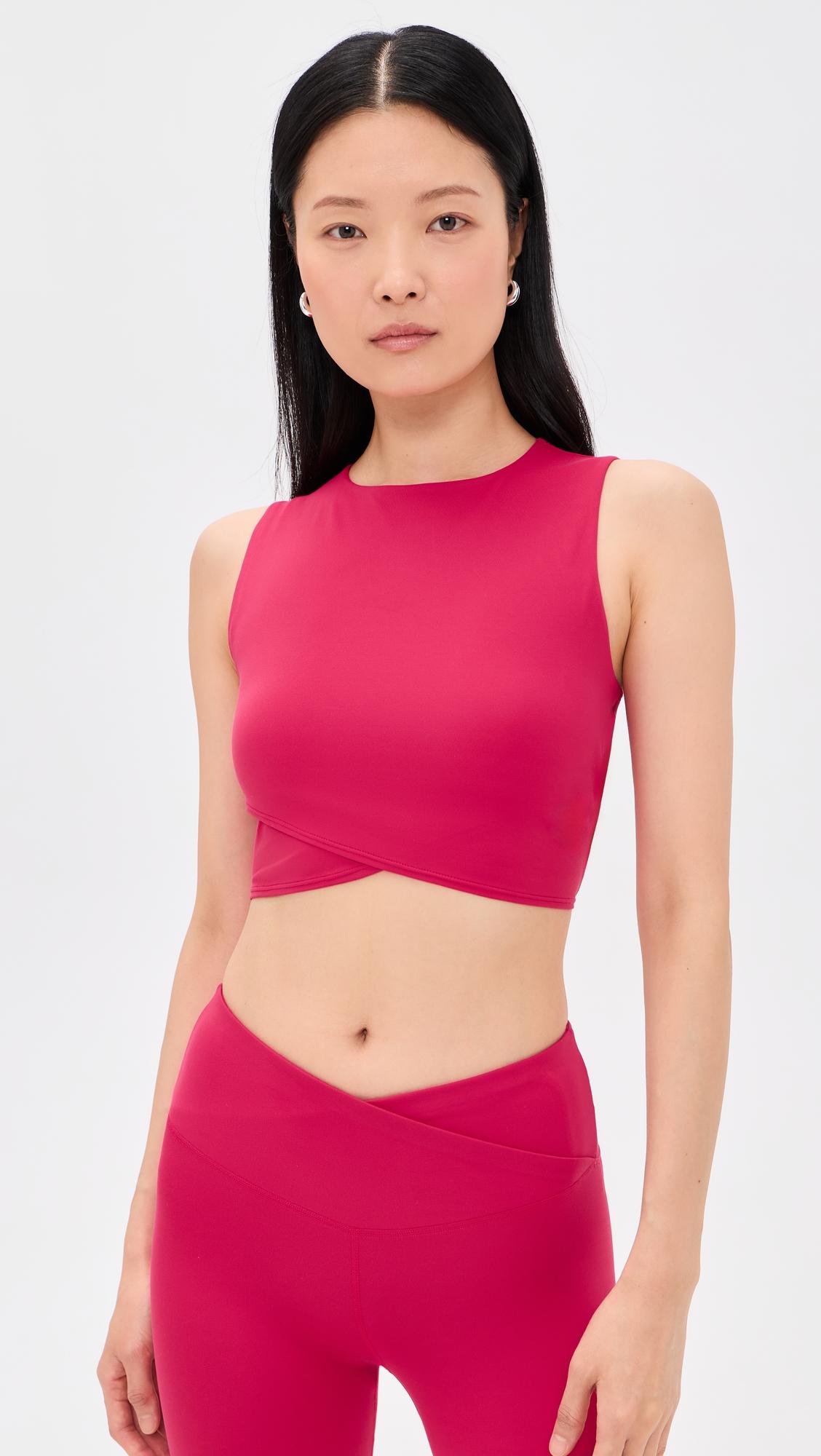 All Day Cropped Wrap Tank by SWEATY BETTY