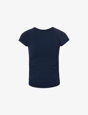 Athlete Seamless Ruched Stretch-Woven T-Shirt by SWEATY BETTY