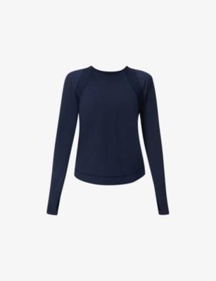 Breathe Easy Long-Sleeved Stretch-Woven Top by SWEATY BETTY