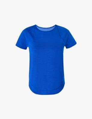 Breathe Easy short-sleeve stretch recycled-polyester top by SWEATY BETTY