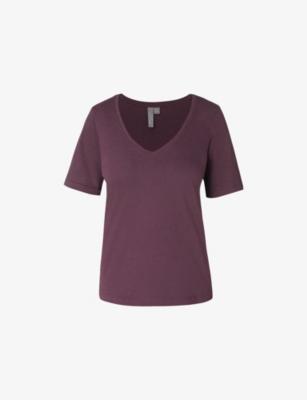 Essential V-Neck Cotton and Viscose-Blend T-Shirt by SWEATY BETTY
