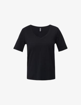 Essential V-Neck Cotton and Viscose-Blend T-Shirt by SWEATY BETTY