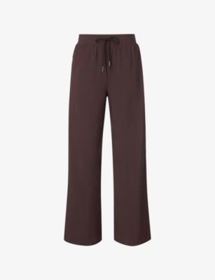 Explorer Side Stripe Wide-Leg Stretch-Woven Trousers by SWEATY BETTY