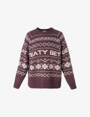 Fair Isle Jacquard-Knit Wool-Blend Jumper by SWEATY BETTY