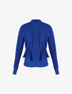 Fast Lane Running drawcord-hem stretch-woven recycled polyester jacket by SWEATY BETTY