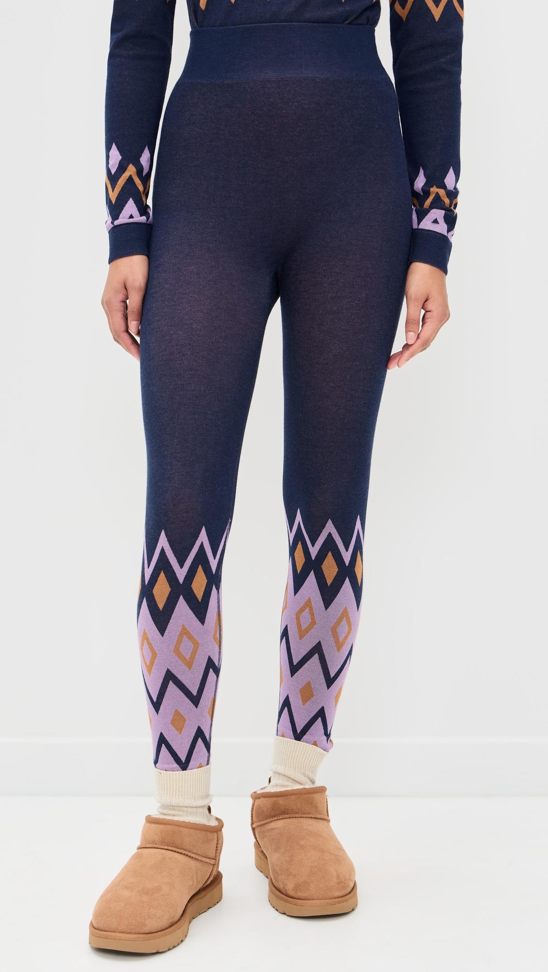 Modal Jacquard Base Layer Ankle Leggings by SWEATY BETTY